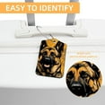 thumbnail image 3 of Sheepdog Square PU Leather 2 Pack Travel Tag - Bag Tag - Suitcase Tag with Privacy Cover and Stainless Steel Ring - Suitable for Travel, Backpack, and Handbag, 3 of 7