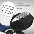 thumbnail image 4 of Portaequipajes Superior Para Motocicleta, Portaequipajes Superior Trasero Para Motocicleta De Acero Al Carbono Acabado Negro Mate Espacio De Almacenamiento Adicional Para Soporte, 4 of 7