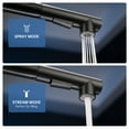 thumbnail image 4 of APPASO 2 Handle Kitchen Faucet with Soap Dispenser, Kitchen Faucet with Pull Down Sprayer, Matte Black Kitchen Faucet, 4 Hole Kitchen Faucets, Stainless Steel Faucet for Kitchen Sink, RV, Bar, 4 of 14