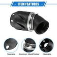 thumbnail image 4 of Unique Bargains Motorcycle Air Filter 26/35/42/48mm ID 140x700mm Universal for Motorcycle ATV Aluminum Alloy Black, 4 of 7