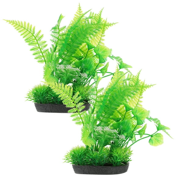 2pcs Artificial Fish Tank Plant Aquarium Plant Artificial Aquarium Plant Aquarium Decoration