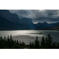thumbnail image 2 of Jaynes Gallery 24x17 White Modern Wood Framed Museum Art Print Titled - USA-Montana-Glacier National Park Fall storm above St Mary Lake, 2 of 4