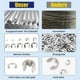 thumbnail image 4 of Clips de metal para tareas de seguridad, anillos de retención de acero inoxidable con tratamiento térmico con caja de almacenamiento de bolsillo, clips de metal de alta resistencia para uso en, 4 of 7