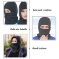 thumbnail image 4 of Shisuyan Windproof Full Cover Cycling Head Cover Grey Polar Fleece 1Set 15x11in, 4 of 8