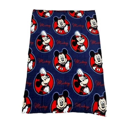 Mickey Mouse Fleece Kids 50"x70" Throw Blanket "Mighty Mickey Mouse"