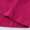 thumbnail image 6 of School Uniform for Girls Ruffle Ruched Short Sleeve Crew Neck Cartoon Print Breathable Dress Back-To-School Dresses for Girls 2 Years, 6 of 7