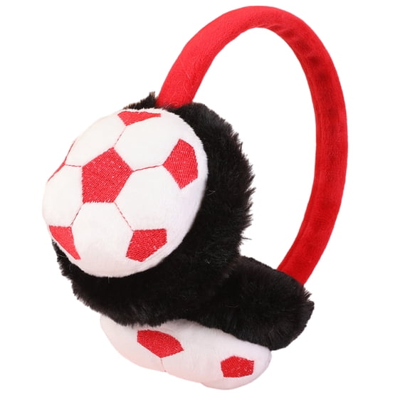 Elastics Soccer Ear Muffs Warm Plush Ear Protectors Cold Weather Earmuffs for Winter Comfortable