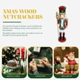 thumbnail image 6 of CIMAXIC Wooden Nutcracker Decor for Christmas Decorations Multi Color Handcrafted Home Decor, 6 of 8
