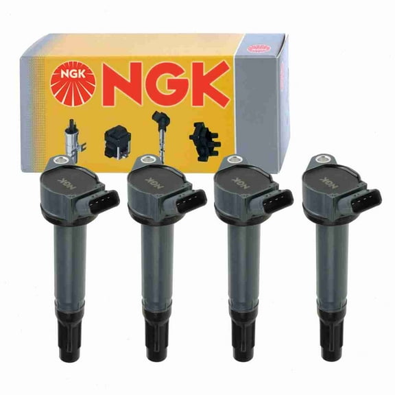 4 pc NGK 48726 Ignition Coils for 1415217 178-8491 2505-307329 36-8111 90919-02251 90919-02255 90919-A2002 90919-A2002A 90919-A2004 90919-A2007 E987 IC567 UF-487 UF487 UF487T Spark Plug Wire Boot