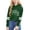 Dark Green, variant on CHENge Cute Hoodies for Girls 10-12 Oversized Heart Print Comfy Crewneck Sweatshirt Long Sleeve Drop Shoulder Pullover Tops