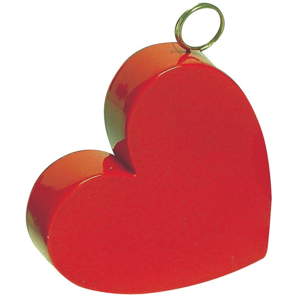 Anagram Valentine's Day Plastic Heart On Side 2.8 oz Balloon Weight