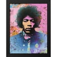 thumbnail image 2 of Stephen Chambers 15x18 Black Modern Wood Framed Wall Art Titled - Hendrix Circles, 2 of 6