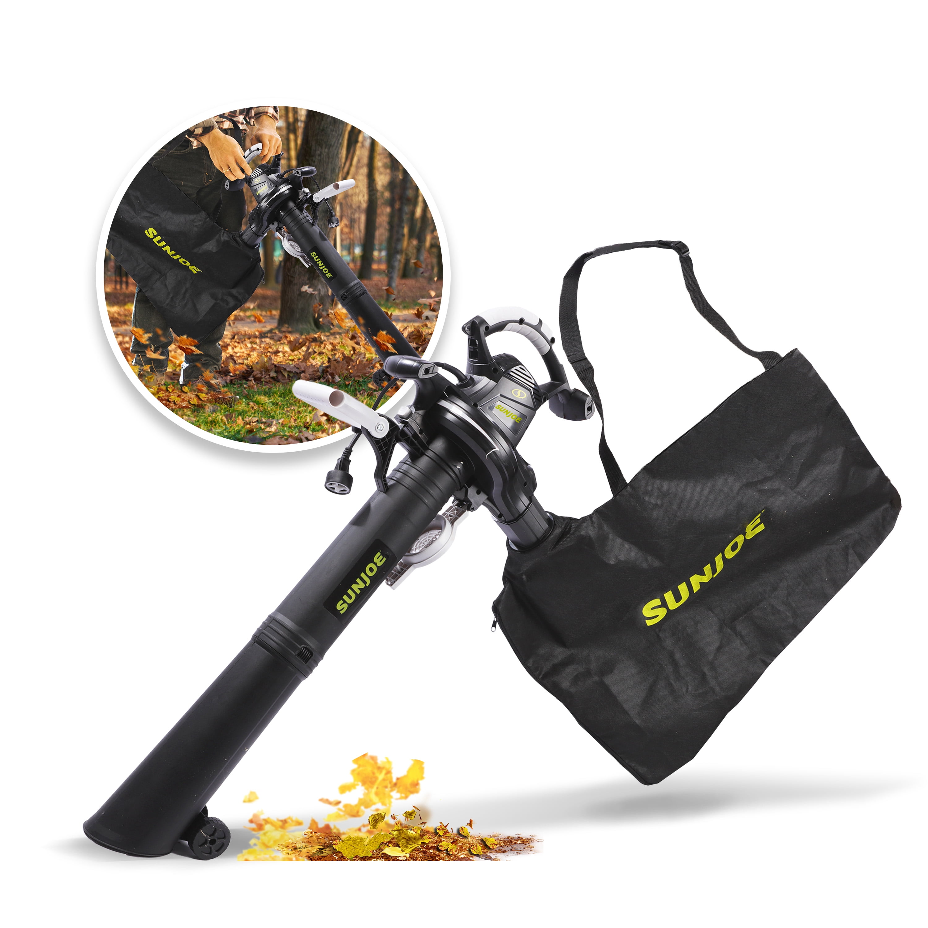 Sun Joe SBJ801E 3-in-1 Electric Blower/Vacuum/Mulcher | Max