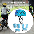 thumbnail image 3 of koolsoo Kids Bike Helmet Gift with Elbow Pads Knee Pads for Riding Sports Skateboard Blue, 3 of 9