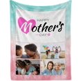 thumbnail image 3 of Custom Blanket with Photos and Text Customized Blanket Personalized Flannel Throw Blankets for Adult Kid Birthday Christmas Halloween Mothers Fathers Valentines Day Gift. (5 Photos, 48X32inch), 3 of 6