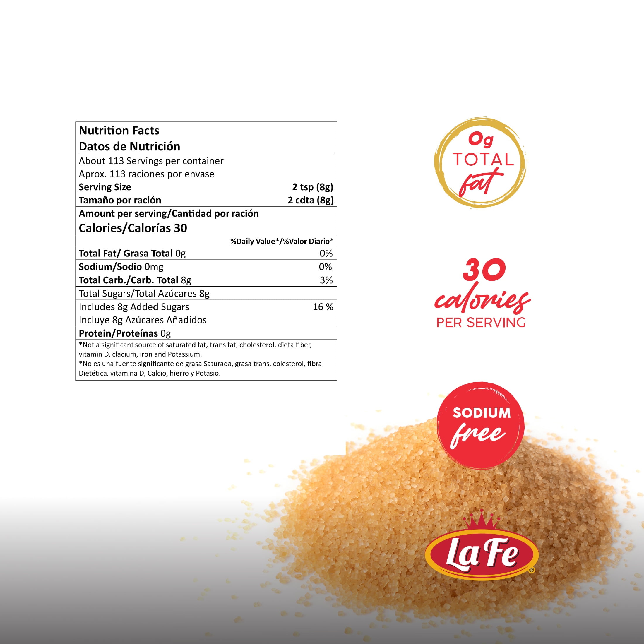 La Fe Brown Sugar, 2 lbs Bag