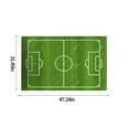 thumbnail image 3 of Wovilon Indoor Football Field Game Rug, Living Room Coffee Table Mat, Bedroom Bedside Rug, Bedroom Decoration Rug, Kitchen Mat, Home Decoration, Entrance Door Mat, 3 of 8