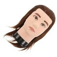 thumbnail image 2 of Hair Mannequin with Human Hair for Barber and Hairdresser Training - Male Styling for Haircut, Braiding, and Cosmetology Practice, 2 of 7