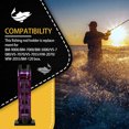 thumbnail image 5 of facefd Fishing Box Rod Holder External Adjustable Pole Storage Stand Inserting Device Rack Standing Bracket Carrying Upgrade Pink Purple, 5 of 5