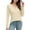 Beige, variant on MIXUE Womens Summer Tops Summer Solid Color V Neck Long Sleeve Dressy Casual Fall Trendy Loose Tunic Pullover T Shirts Holiday Wear,Red,XL