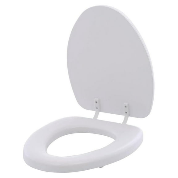 113EC 000 Soft Cushioned Toilet Seat, 1 Pack Elongated, White