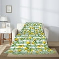 thumbnail image 2 of Sikiie Lemon Cozy Flannel Fleece Throw Blanket: Lightweight & Thick for All Seasons - Perfect for Women, Men, & Kids"60"x50", 2 of 6