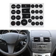 thumbnail image 4 of Radio Button Repair Sticker For Mercedes-Benz C, E, Glk, W Class Car 2007-2014, 4 of 6