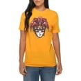thumbnail image 3 of Big Size Joker Face Graphic Design Deluxe Jersey T-Shirt - Taxi Gold 3XL, 3 of 4