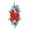 Red, variant on Christmas Artificial Swags 24" Xmas The Cordless Prelit Stairway Swag Teardrop Trim Wreath Door Stair Swag Garland Christmas Swags for Outdoor Home Garden Decor