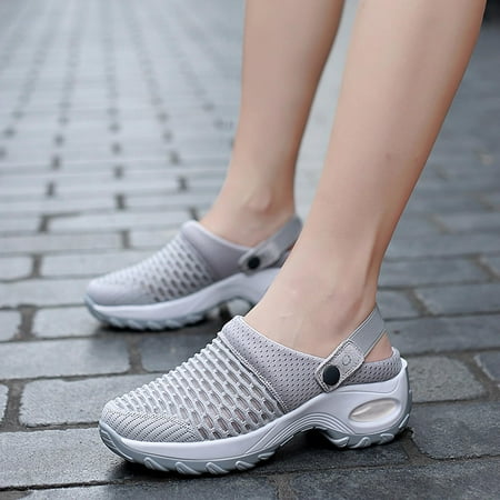 

Daqian Sandals for Women Clearance Women s Shoes Low-top Casual Flying Woven Socks Lightweight Lazy Walking Shoes Flying Woven Slippers Slide Sandals for Women Gray 5.5(36)