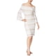 thumbnail image 2 of Rachel Roy Vestido ajustado de encaje para mujer, blanco roto, grande Rachel Roy ceñido, 2 of 2