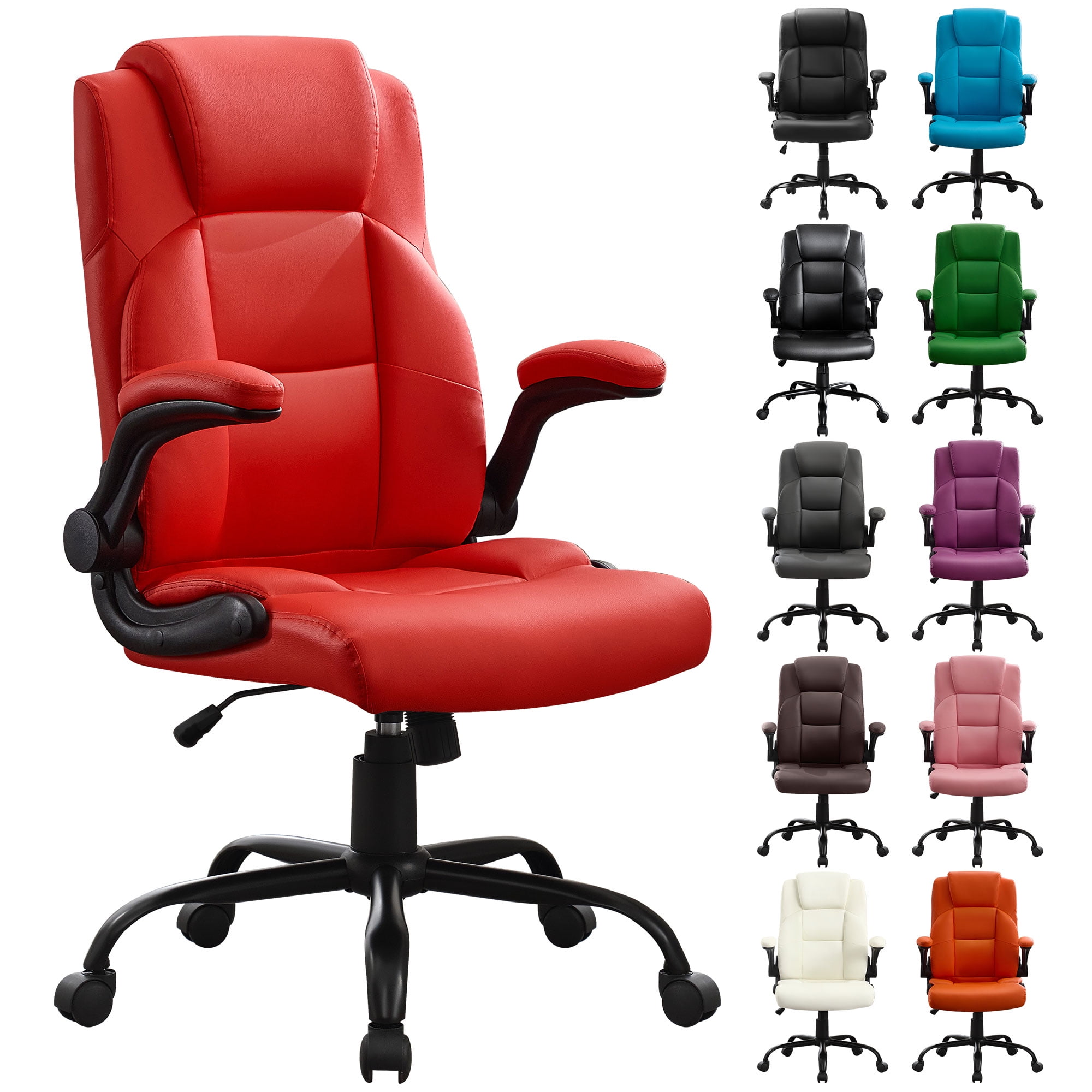JONPONY Big and Tall Office Chair 400LBS Wide Seat Ergonomic Computer Desk Chair High Back Executive(图4)