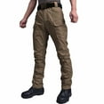 thumbnail image 2 of Lolmot Mens Cargo Pants Overalls Summer Autumn Outdoor Multi-Pocket Wear-Resistant Loose Plus Size Casual Pants Trousers Sweatpants, 2 of 3