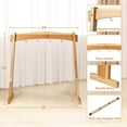 thumbnail image 3 of Gong Stands Amcortn 14 para 1 gong o 4 campanillas Soporte de madera, 3 of 6