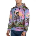 thumbnail image 3 of Salouo Sky Sunflower Skull Pattern Men's Fall Hoodie Sweatshirt,Sport Hoodie with Pockets for Men Pullover Casual Hooded Sweatshirt-Large, 3 of 7