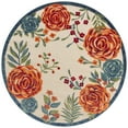thumbnail image 2 of Nourison Aloha Indoor/Outdoor Ivory Multicolor 5'3" x Round Area Rug (5 Round), 2 of 9