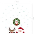thumbnail image 5 of Walplus  Peeking Santa & Rudolph Christmas Garland Wall Sticker Decor, 5 of 6