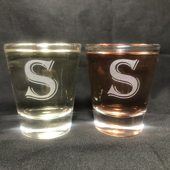 1.5OZ SHOT GLASS SET MONOGRAM S