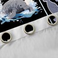 thumbnail image 4 of Homewish Cute Manatee Blackout Curtains Set of 2 (52x84 Each),Ocean Animal Window Curtains,Gray Black Curtains and Drapes For Kids,Microfiber Bedroom Decor, 4 of 6