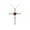 Garnet, variant on Women's Sterling Silver 925 Heart Gemstone & Diamond Cross Necklace. 6MM Garnet January Birthstone Womens Jewelry Silver Necklace