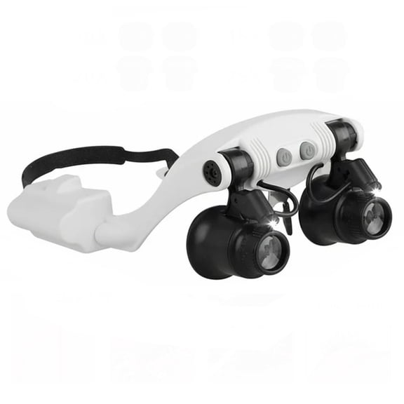 Clearance Under 8$, Kaireo Led Helmet Magnifier, Office&Craft&Stationery, Office Cabinet, Magnifying Glasses for Close Work Led Head Magnifier Hands Headband with Light Interchangeable