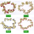 thumbnail image 4 of Simulación de vid de rosa, flor artificial, ratán, aire acondicionado, tubería de protección, decoración de techo de sala de estar, vid de plástico enrollada, 4 of 5