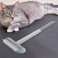 thumbnail image 3 of Pet Hair Remover- 2-Sided Lint Brush for Furniture/Car Seats, Reusable Dog/Cat Fur Tool (8" Handle, Black/Blue), 3 of 6