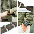 thumbnail image 3 of Nylon Elastic Watch Strap Parachute Style Watch Band 18mm 20mm 22mm Premium Striped Nylon One-Piece Watchband Smartwatch Band Replacement Strap for Men Women, 3 of 7