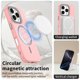 thumbnail image 4 of For iPhone 16 Pro Case Compatible with MagSafe TPU + PET Phone Cover with Rhinestone Decor Lens Fram, 4 of 5
