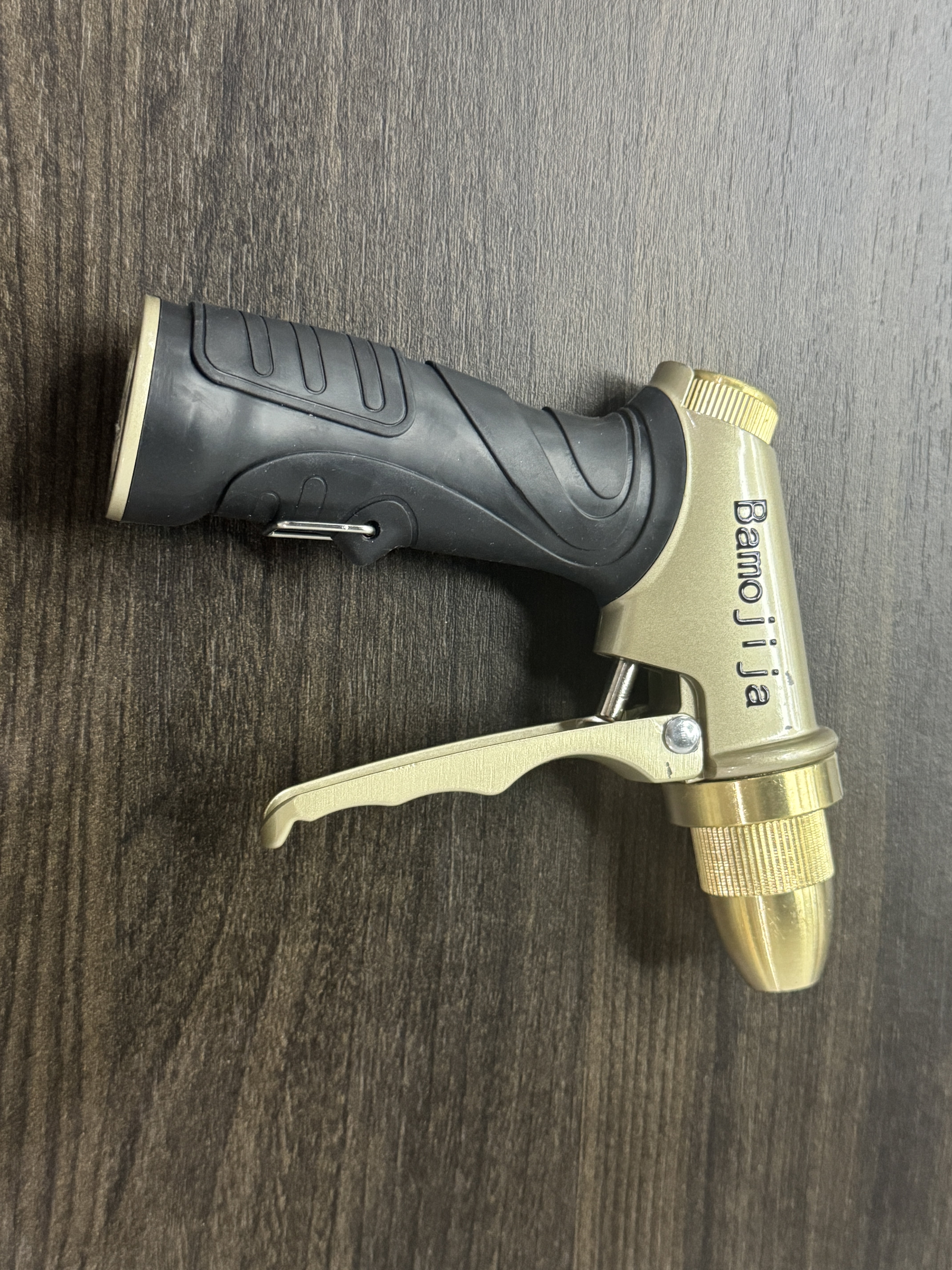 Bamojija Garden Hose Nozzle Heavy Duty Metal Spray Nozzle for Watering Plants Car Wash