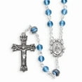 thumbnail image 1 of FB Jewels Aqua Color Bead Rosary, 1 of 1