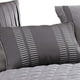 thumbnail image 3 of Juego de ropa de cama Benzara Queen de poliéster gris, 10 piezas, 3 of 5