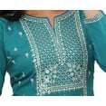thumbnail image 2 of Maple Clothing Indian Kurti for Women Printed Long Kurta (Turquoise, L), 2 of 6