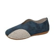 thumbnail image 2 of Viluyesy Womens Flat Loafers, Slip-On Wide Width Soft Sole Casual Comfortable Walking Shoes Blue US6.5, 2 of 9